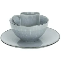 Intirilife Geschirrset 12-tlg. grau