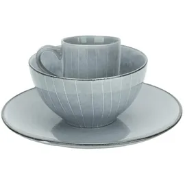 Intirilife Geschirrset 12-tlg. grau