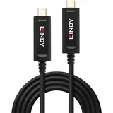 Lindy Anschlusskabel USB-C® Stecker, USB-C® Stecker 15.00m Schwarz
