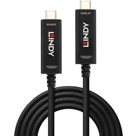Lindy Anschlusskabel USB-C® Stecker, USB-C® Stecker 15.00m Schwarz