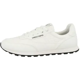 Candice Cooper Plume.-Sneakers aus Veloursleder und Stoff, weiß 39 - 39 EU