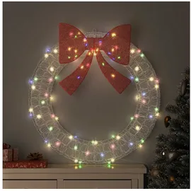 vidaXL Weihnachtskranz 90 cm mehrfarbig