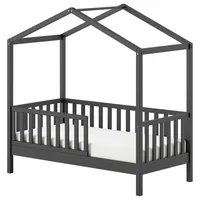 Vipack Hausbett Junior ca. 70x140 cm Anthrazit