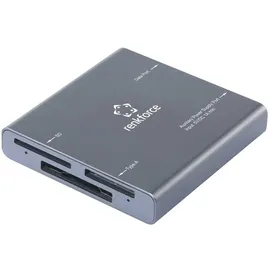 Renkforce RF-CR-700 Externer Speicherkartenleser USB-C® (USB 3.2 Gen 2) Grau