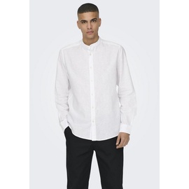 Only & Sons Langarmhemd ONSCAIDEN SOLID LINEN MAO SHIRT NOOS«, Gr. XXL