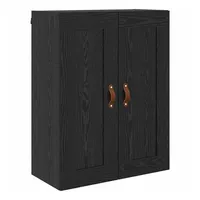 VidaXL Wandschrank Schwarz Eichen-Optik 69,5 x 34 x 90