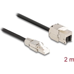 Delock Kabel RJ45 Stecker feldkonfektionierbar (S/FTP, CAT6a, 0.00 m), Netzwerkkabel