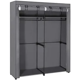 Songmics Aufbewahrungsschrank 140 x 174 x 43 cm Grau