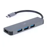 Gembird USB Typ-C 2-in-1 Kombi Adapter (Hub+HDMI)