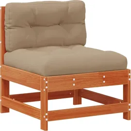 vidaXL Garten-Lounge-Set 10-tlg. Wachsbraun