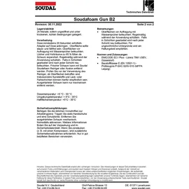 SOUDAL Soudafoam 2K B2 Zargenschaum 400 ml