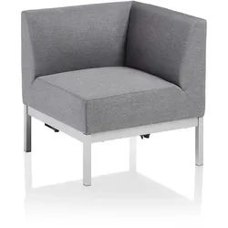 Kettler Pure Casual Dining City Line Endteil/Eckteil - Silber