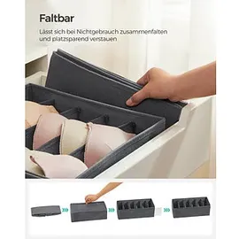 Songmics 8 SONGMICS Ordnungsboxen grau 48,0 x 64,0 x 10,0 cm
