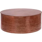 WOMO-DESIGN Couchtisch 90x37cm Kupfer, Hammerschlag-Optik Handgefertigt