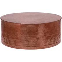 WOMO-DESIGN Couchtisch 90x37cm Kupfer, Hammerschlag-Optik Handgefertigt