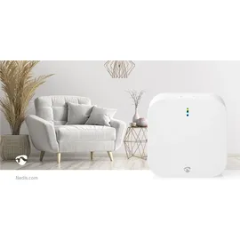 Nedis Gateway | Bluetooth/Wi-Fi/Zigbee 3.0 | 50 Geräte Netzstromversorgung | AndroidTM / IOS | Weiss
