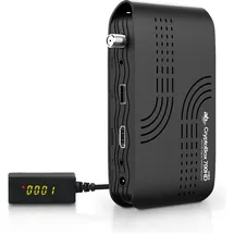 AB CryptoBox Satellitenreceiver Media Player 700HD Mini 1080p H.265 HEVC, TV Receiver, Schwarz