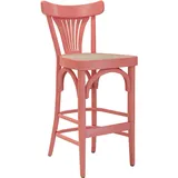 2er-Set Cabris | Bugholz Barhocker | Holz / Geflecht | Rosa | Bugholz