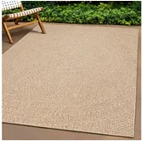 The CarPET »Kansas«, rechteckig, 1 mm Höhe, moderner robuster In und Outdoor Teppich Jute Look, beige