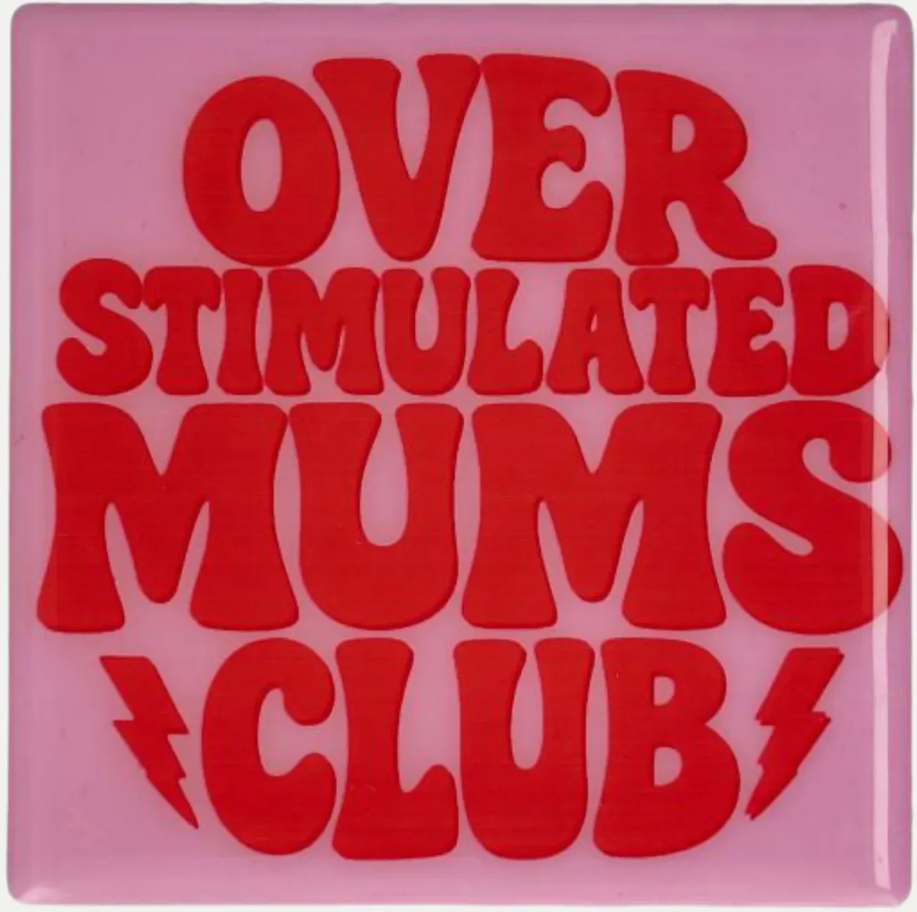 Untersetzer Love Moms Club Pink