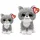 Ty Beanie Boo Katze Fergus 14 cm Grau