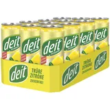 DEIT Trübe Zitrone Dose 12er Pack (12 x 330 ml) Zuckerfreie Limonade Kalorienarm Erfrischung