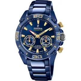 Festina Chrono Bike Connected 45 mm dunkelblau/blau