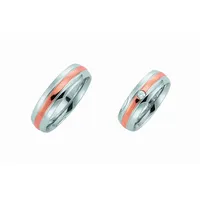 Adelia ́s Partnerring Damen Edelstahl Freundschaftsring, Edelstahlschmuck für Damen silberfarben 52
