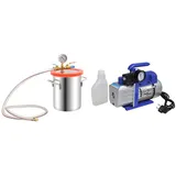 vidaXL Vakuumkammer mit Einstufiger Pumpe 5,5 L