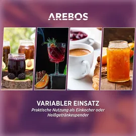 Arebos Einkochautomat 28 l rot
