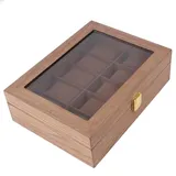Uhrenbox Für 10 Uhren, Walnussbraun