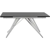 MCA Furniture MCA Esstisch mit Auszug Nemuro 160/240 x 90 cm Glas Schwarz 160