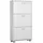 CASARIA Schuhschrank 115 x 60 x 25 cm 3 Klappen geschlossen / weiß