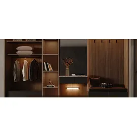YEELIGHT Closet Light Unterbauleuchte mit Bewegungssensor, 4000K, neutralweiß, 40cm, schwarz - Schwarz