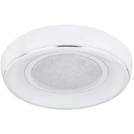 ETC Shop LED Kristall Decken Leuchte 1 rund weiß
