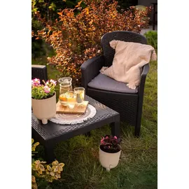 PROGARDEN Gartenset 3-tlg. anthrazit