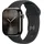 Apple Watch Series 10 GPS + Cellular 46 mm Titangehäuse schiefer Sportarmband schwarz S/M