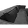s-style möbel Modernes Ecksofa Porto aus Grau Cord und weichem Sitz,