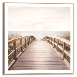 Reinders Wandbild 50 x cm Sunny Bridge Holz Beige