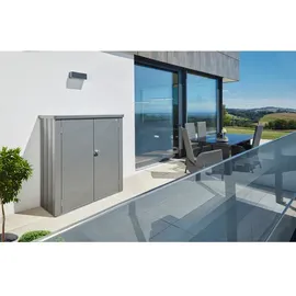Biohort Terrassenschrank Romeo 132 x 57 x 140 cm grau