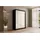 altdecor Kleiderschrank 120 x 215 x 61 cm Schwarz/Weiß