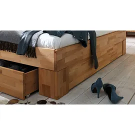 Home Affaire Bettschubkasten HOME AFFAIRE "Modesty", beige (naturfarben), B:166cm H:23cm T:62cm, Massivholz, Schubladen, Bettschubkasten, aus massivem Kernbuchenholz, passend für Bettgrößen der Serie Modesty