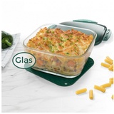 Genius Auflaufform Nicer Dicer Chef Glasschüssel, backofengeeignet bis 250 Grad und gefriergeeignet bis -18 Grad