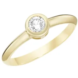 Luigi Merano Ring mit Brillant in Zargenfassung, Gold 585 Ringe   Gold 