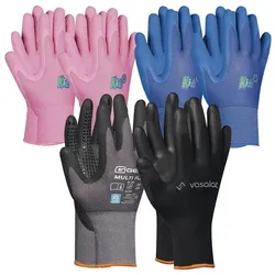 Kinderhandschuh pink / blau mit MultiFlex & vasalat Handschuh - Größe 11 (XXL) & Kids