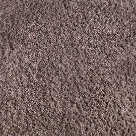 Carpet City Shaggy Hochflor Teppich - 80x150 cm - Braun - Langflor Wohnzimmerteppich - Einfarbig Uni Modern - Flauschig-Weiche Teppiche Schlafzimmer Deko