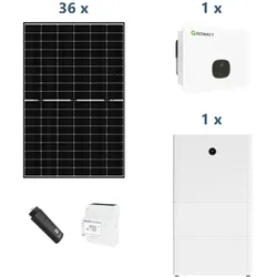  Solaranlage mit Stromspeicher MOD10KTL3-XH BP 10kw Hybridwechselrichter 3-pha... 