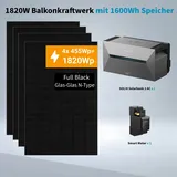 1820W Anker Solix Balkonkraftwerk Solix Solarbank2 AC E1600 2000W & Smart Meter