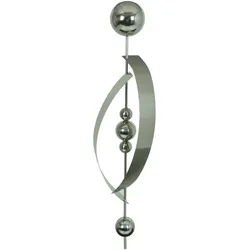 Edelstahl Gartensäule Dekostecker Garten 5 Kugeln