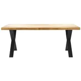 Vito Esstisch SIGA x 100 cm Eiche massiv geölt braun - Länge 200 cm - Breite 100 cm - Höhe 76 cm